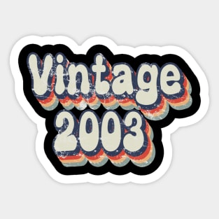 Vintage 2003 birthday Sticker